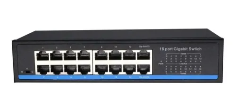 Conmutador Gigabit Octopusti S800 1016 10/100/1000 de 16 puertos